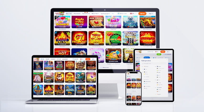 The Mobile Casino Offer on Desktop, Tablet and Smartphone.